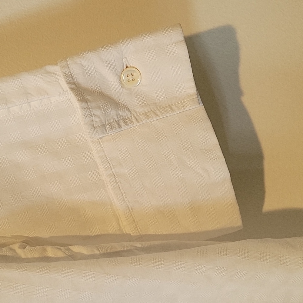 Faconnable Checked White Button Up - image 7